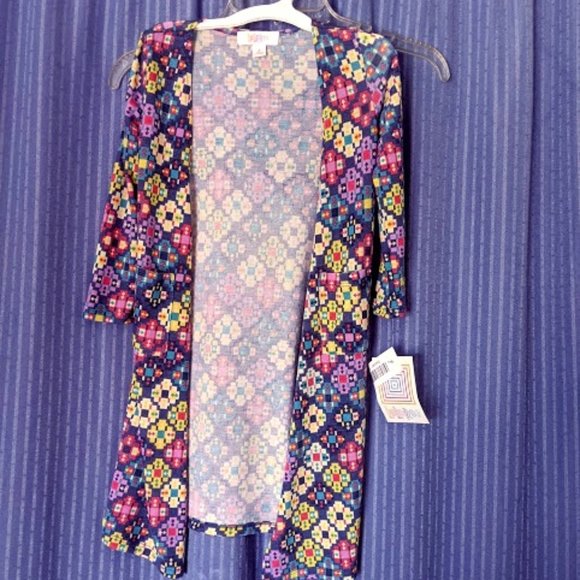 LuLaRoe Sarah Girl's long cardigan - Picture 1 of 5
